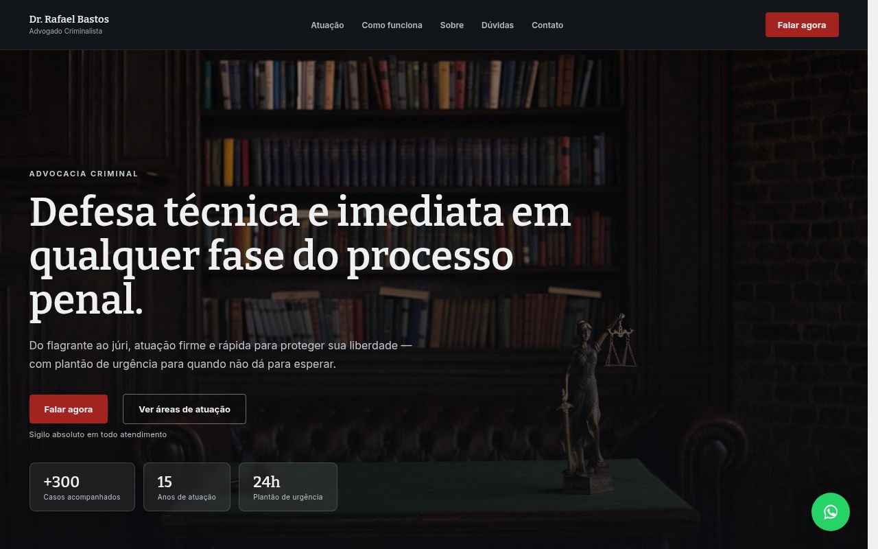 Prévia do modelo Advocacia Criminal