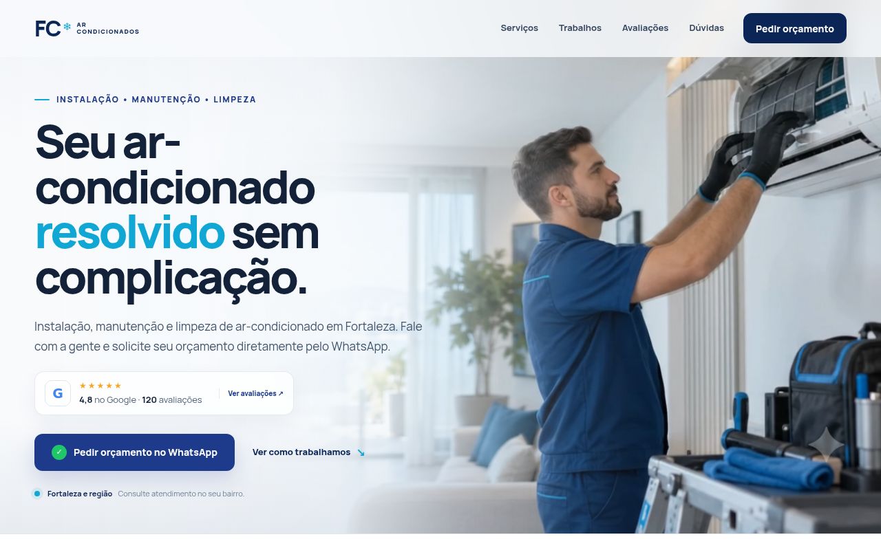 Prévia do modelo Ar-condicionado Serviços