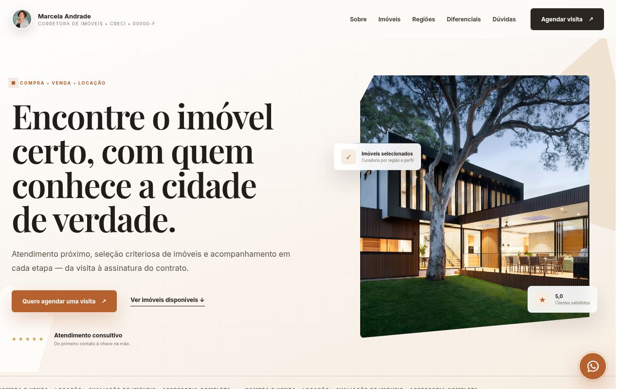 Prévia do modelo Corretor de Imóveis Premium