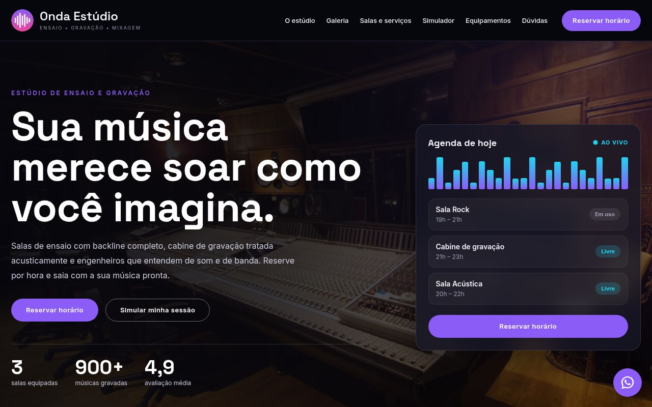 Prévia do modelo Estúdio Musical Premium
