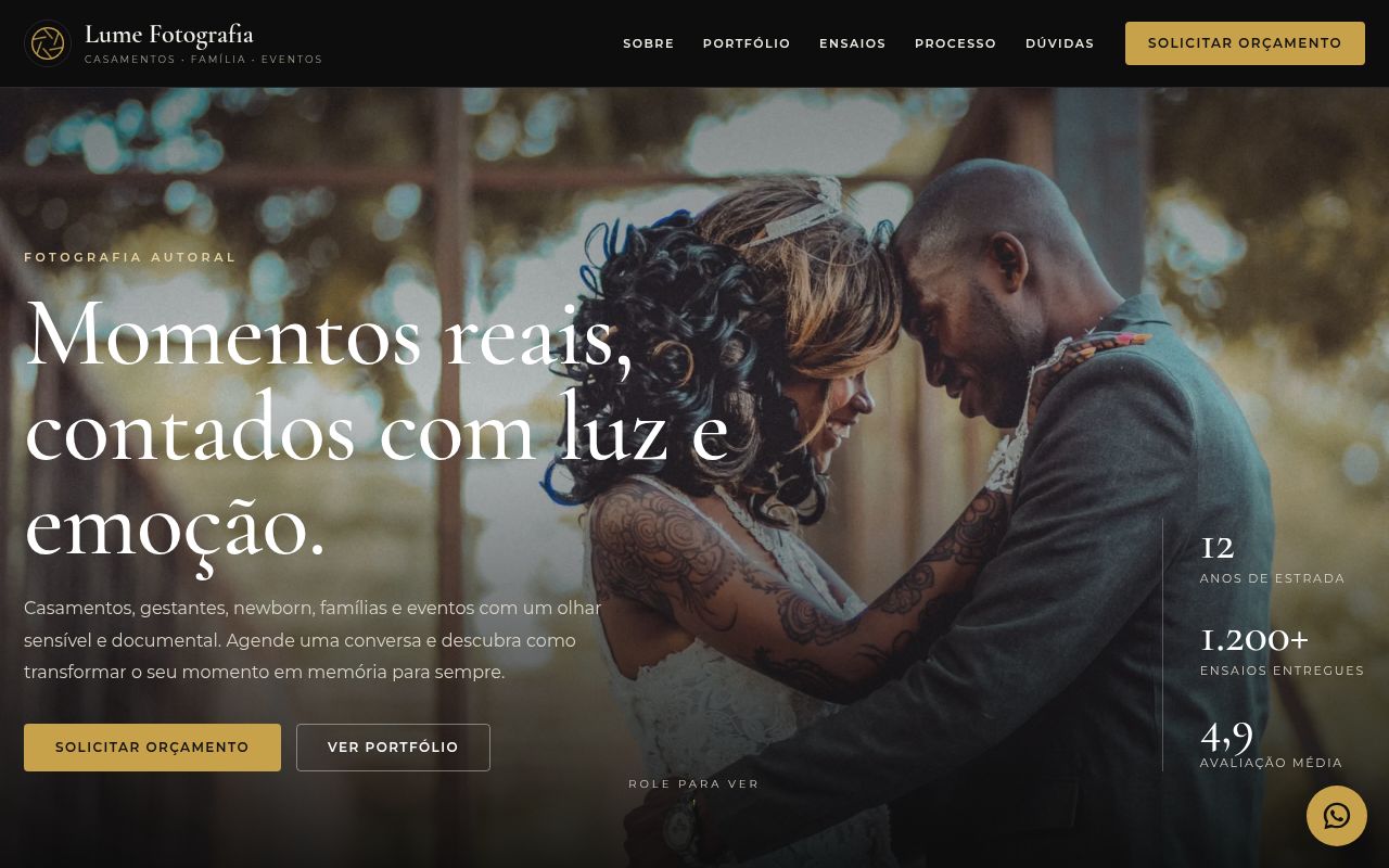 Prévia do modelo Fotógrafo Premium