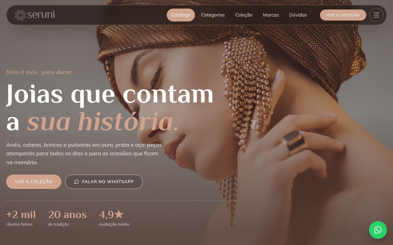 Prévia do modelo Joias & Semijoias