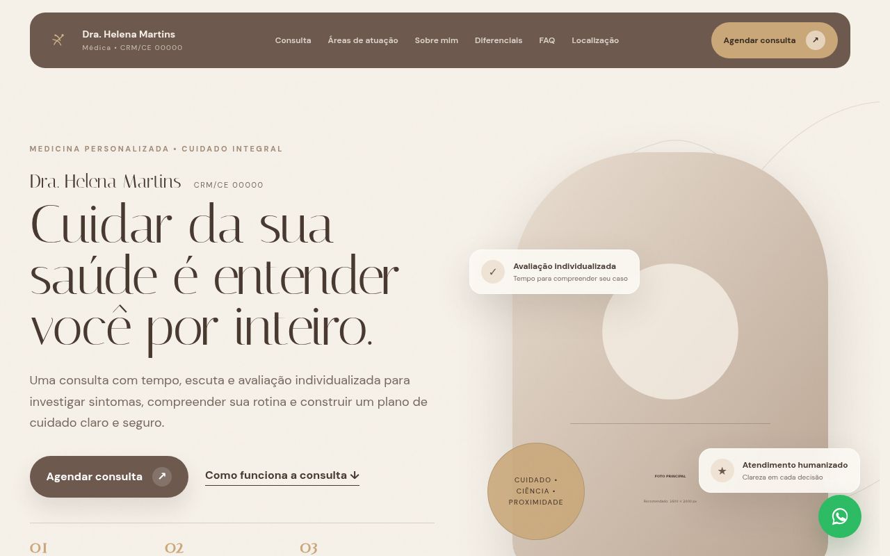 Prévia do modelo Médico Premium