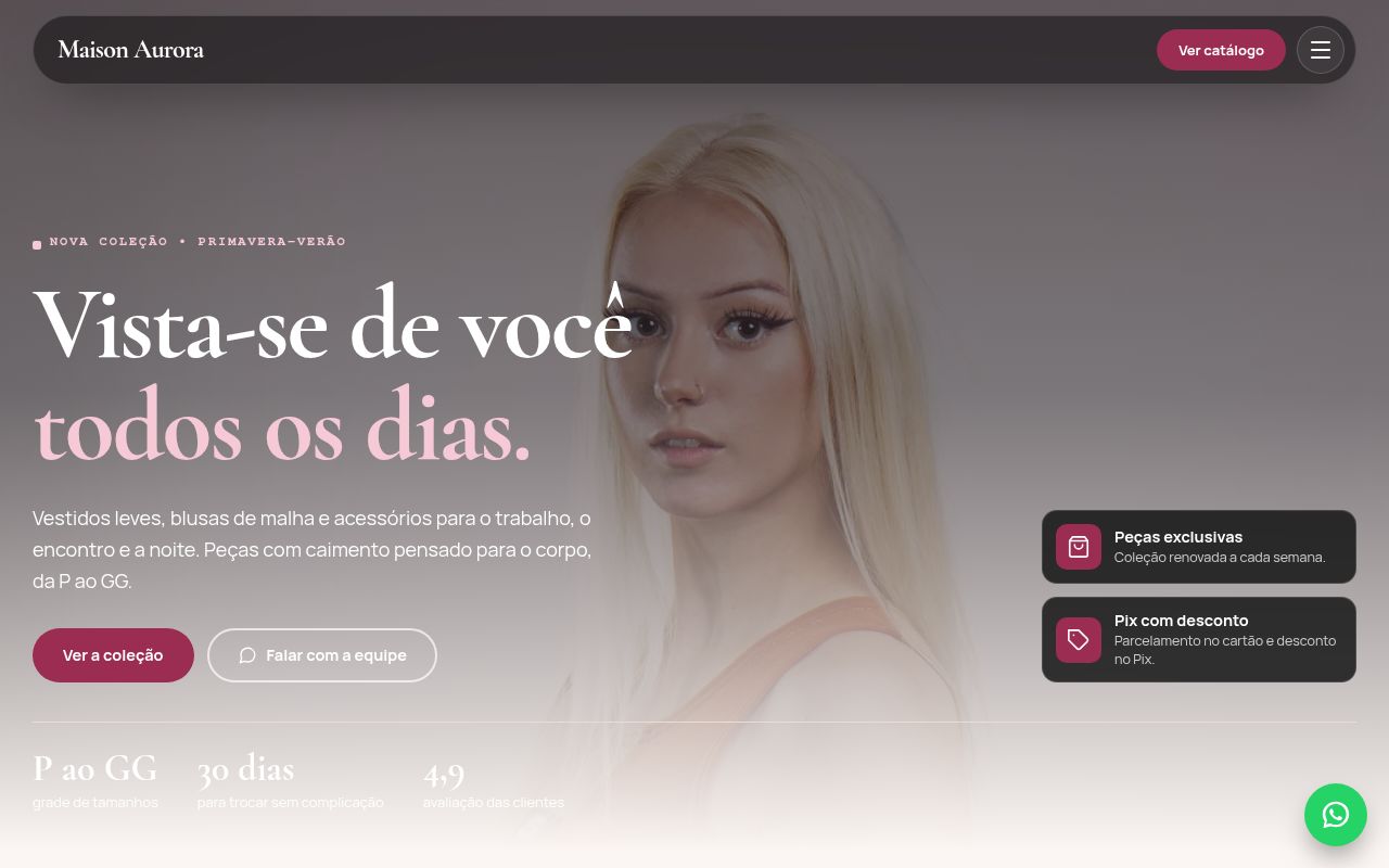 Prévia do modelo Moda Feminina (Catálogo)