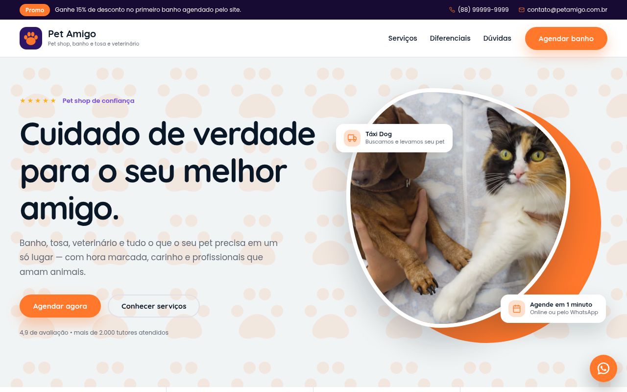 Prévia do modelo Pet Shop Premium