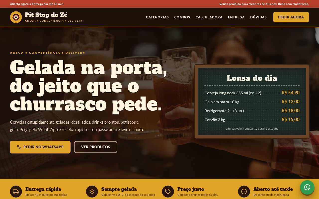 Prévia do modelo Pit Stop Rústico