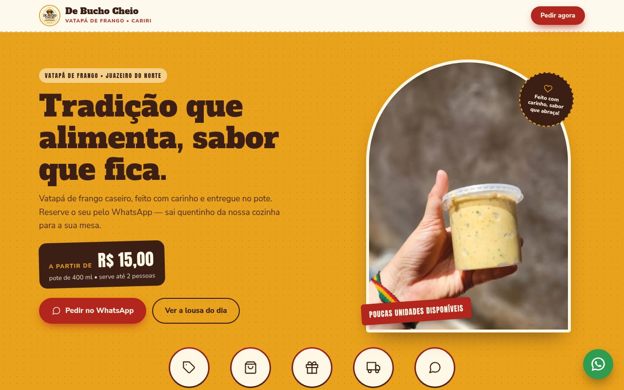 Prévia do modelo Delivery de Prato Único