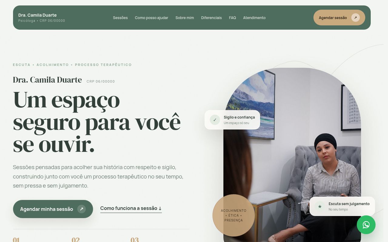 Prévia do modelo Psicologia Premium