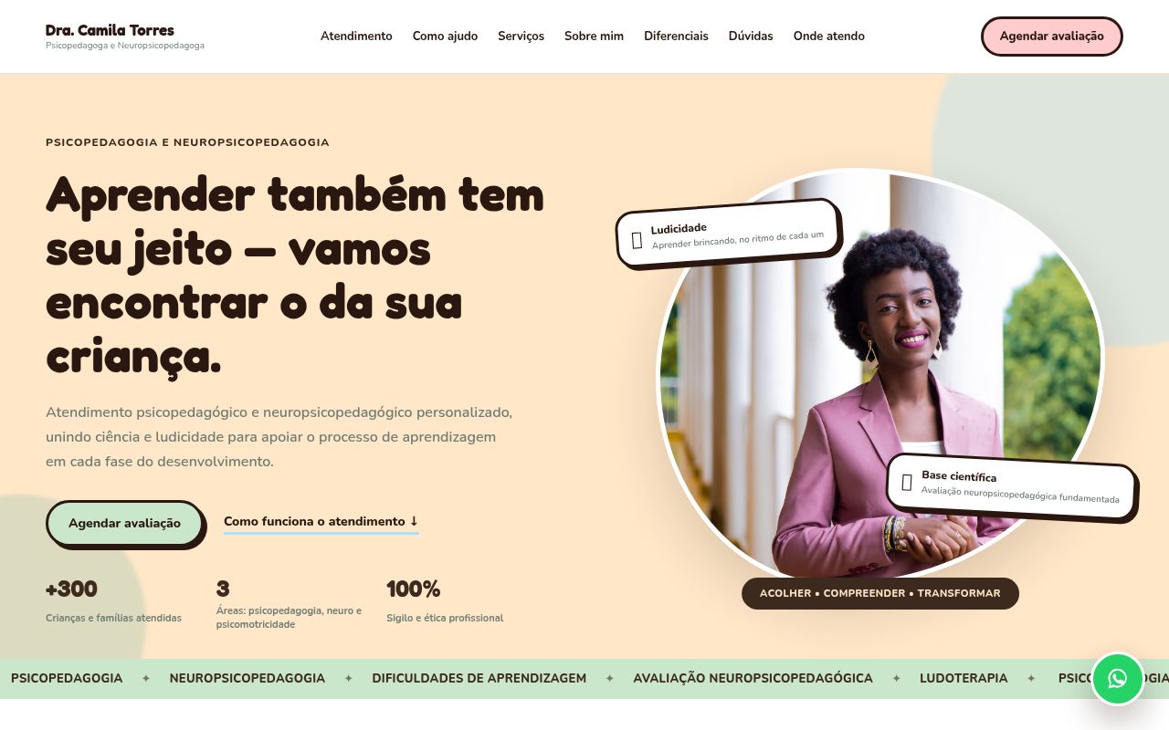 Prévia do modelo Psicopedagogia Premium