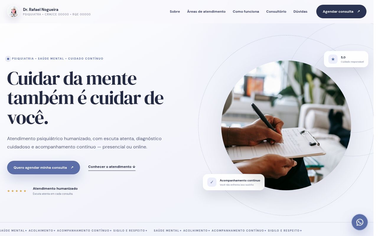 Prévia do modelo Psiquiatria Premium