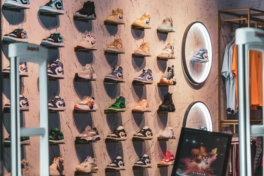 Vitrine da loja