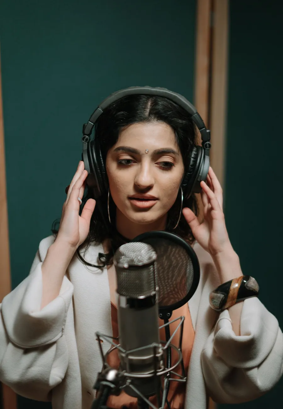 Captação de voz para single