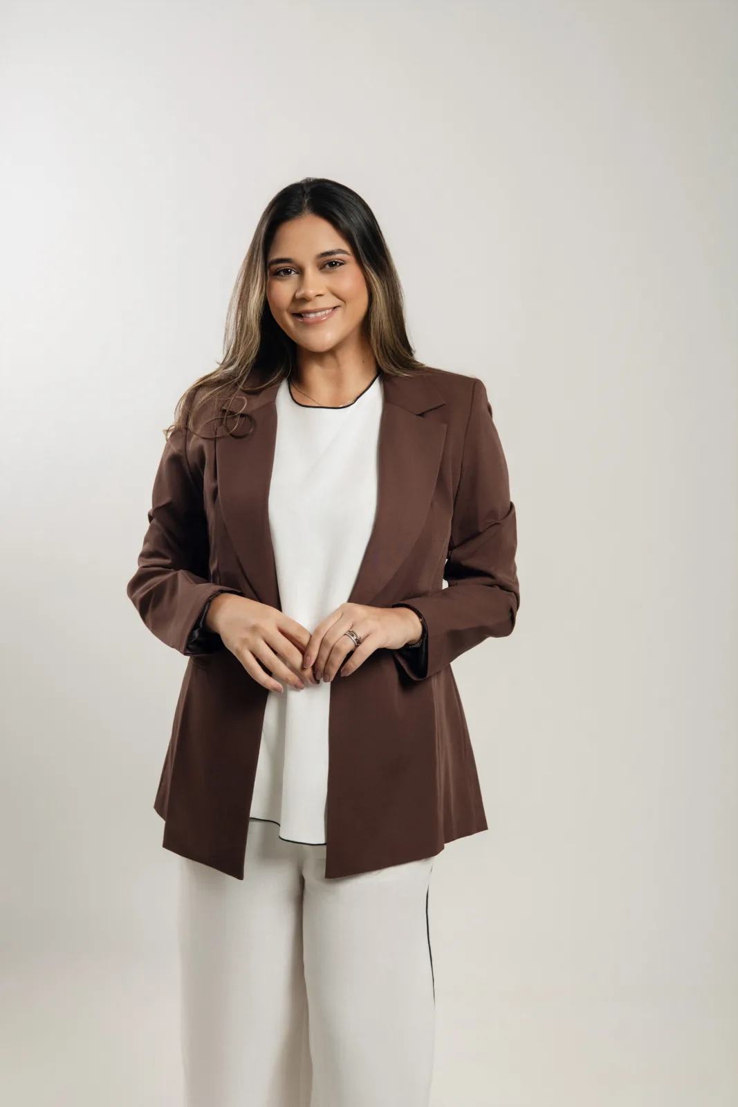 BLAZER SEMI MAX MARROM