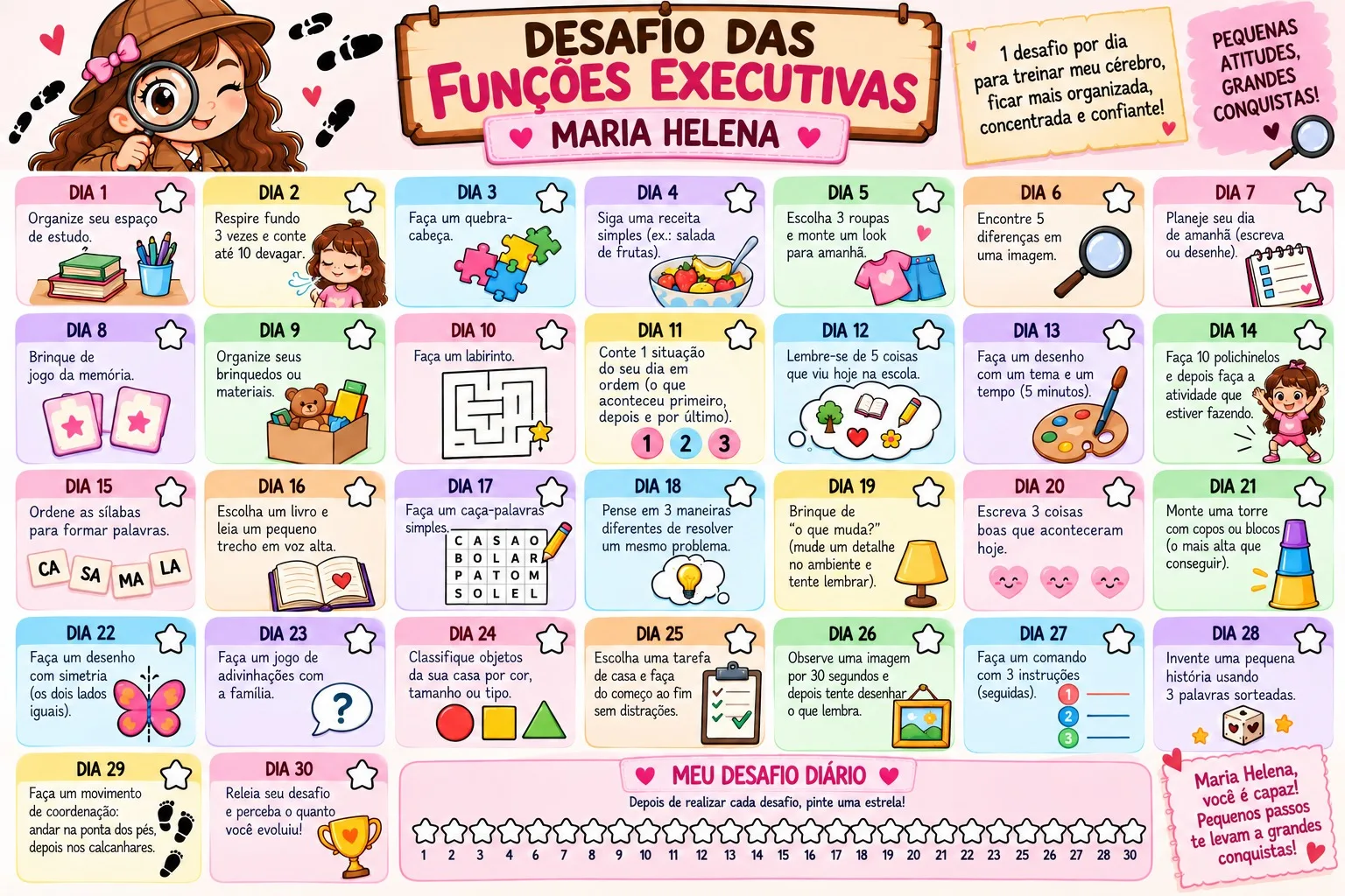 Desafio das Funções Executivas (PDF)