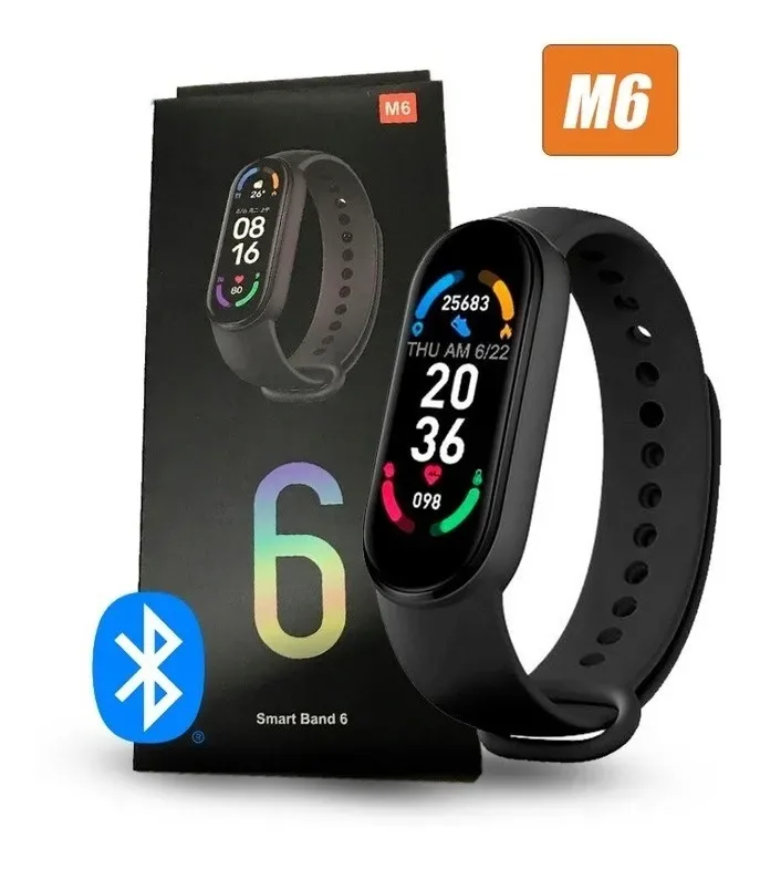 Smartband M6 Miband Mede Pressão Arterial Batimentos Academia
