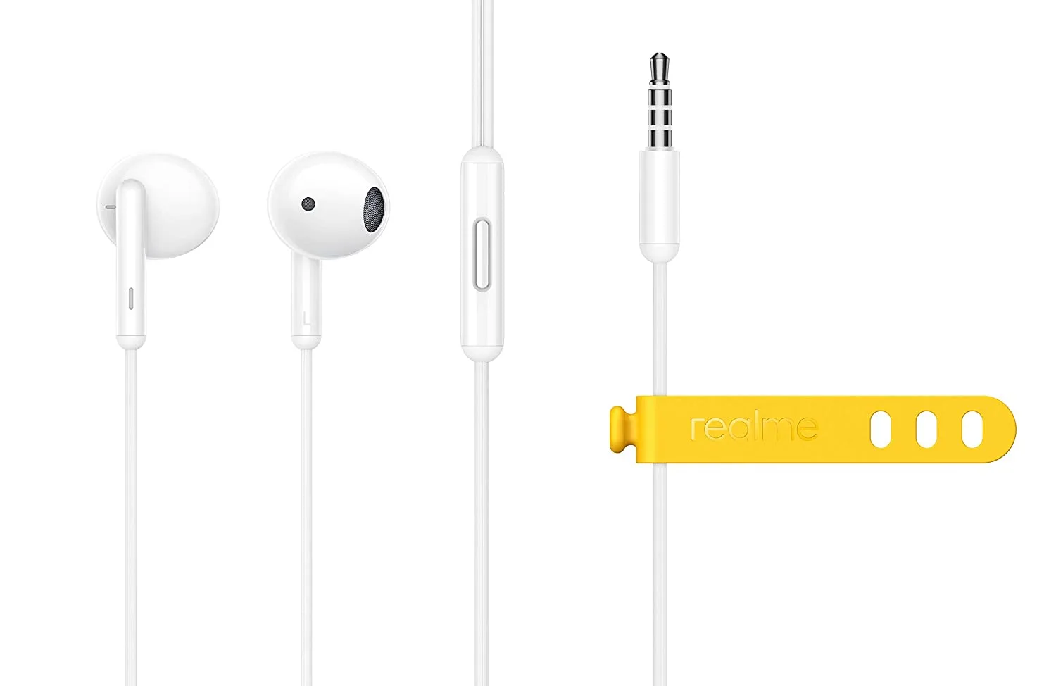 Fone Ouvido Branca Com Fio Realme Buds Q Classic Realme Original