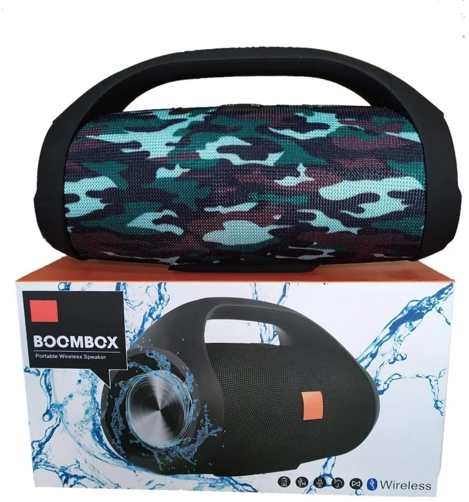 Caixa de Som Boombox Bluetooth Portátil