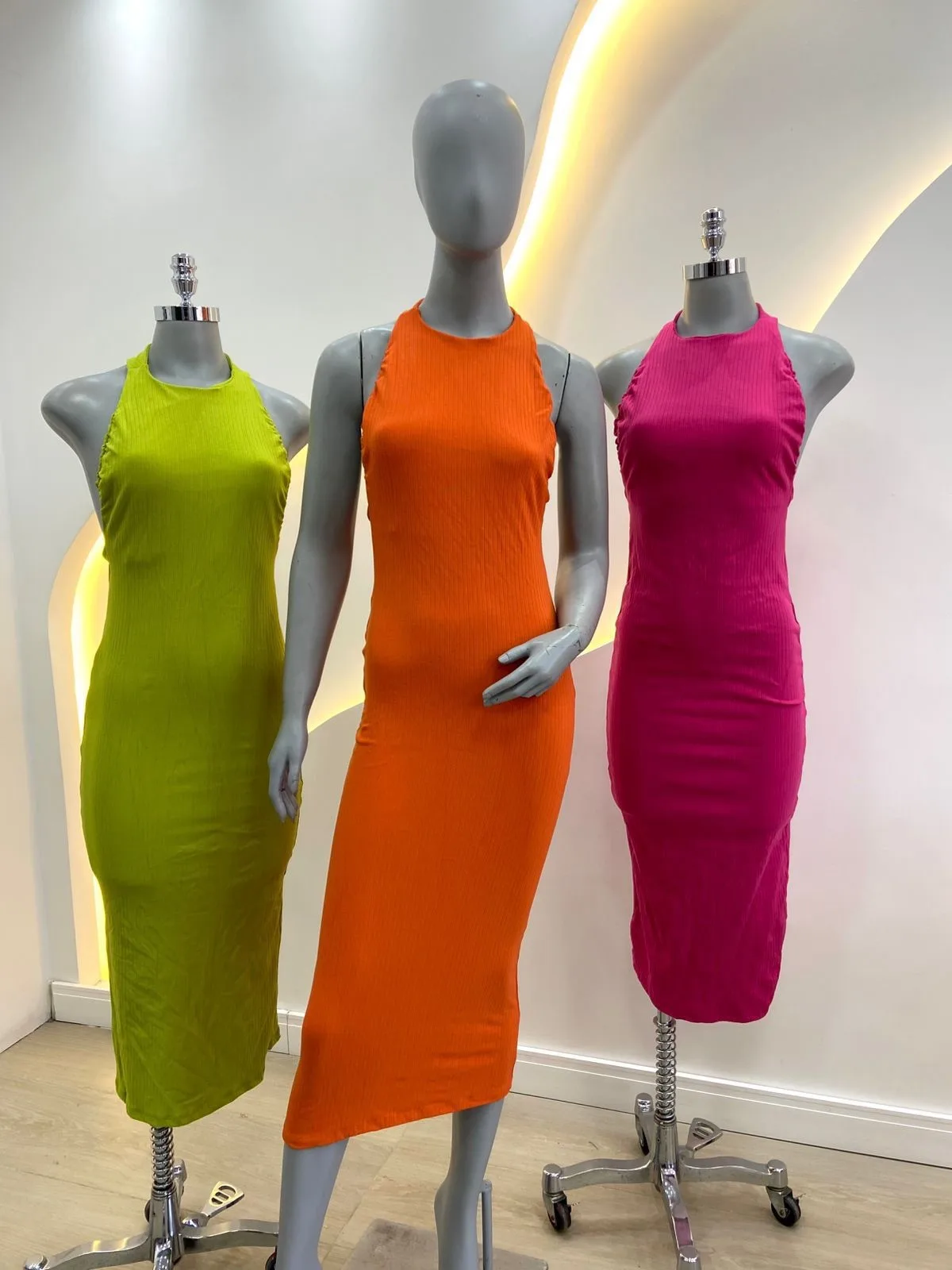 Vestido Canelado