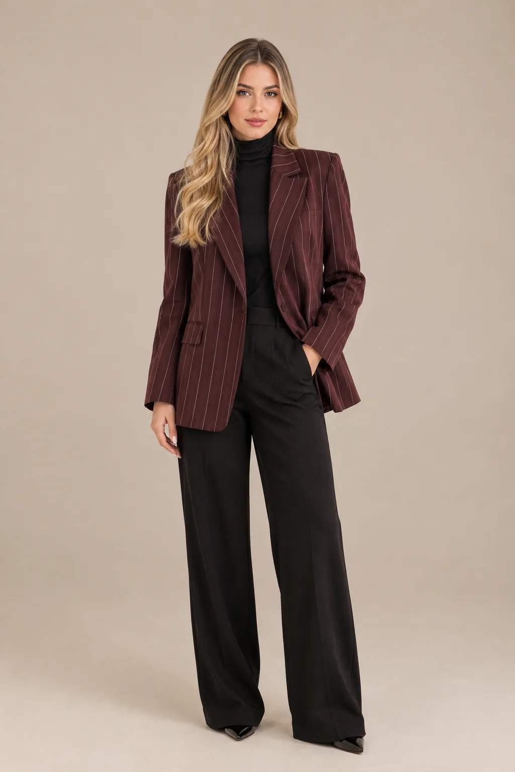 Blazer Risca Pietra